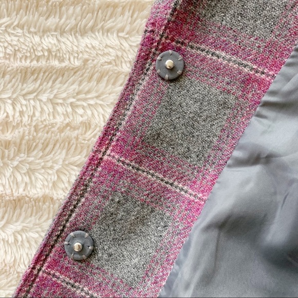 (4 for $20) TALBOTS Gray Wool Blend Blazer Sz 6 - Picture 7 of 7